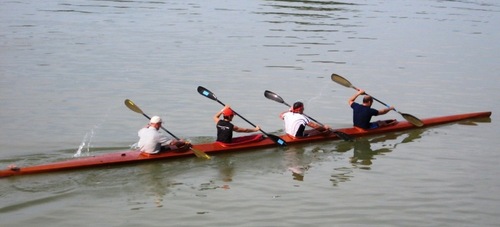 Anna Haider (rote Kappe), unterwegs zu Platz 3