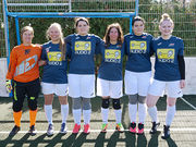 Mannschaftsfoto Frauenteam Blindenfußball