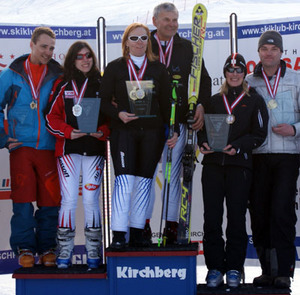 Siegerehrung Super-G Damen