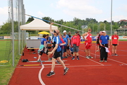 Robert Bayerhofer beim Abwurf des Speers